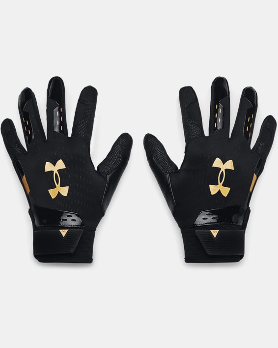 Men's UA Harper Hustle 21 Batting Gloves, Black, pdpMainDesktop image number 0